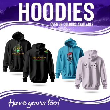 high quality vibrant printed hoodies